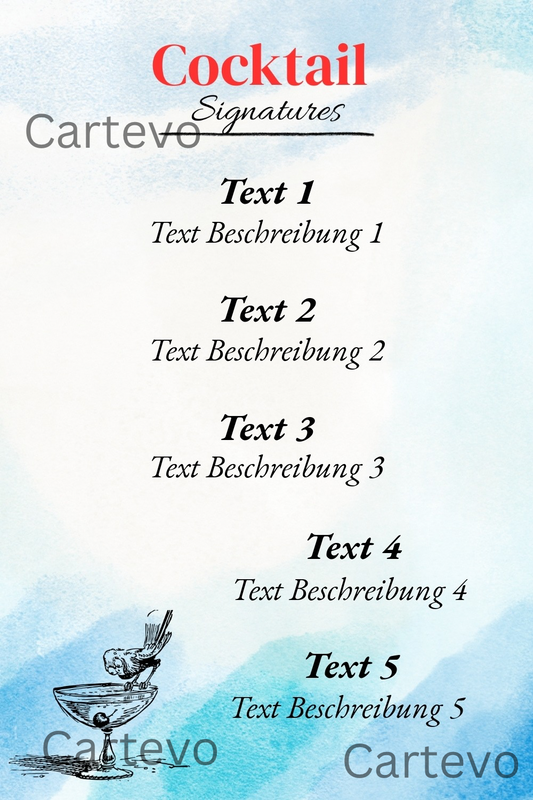 Cocktailkarte Signature (Big)