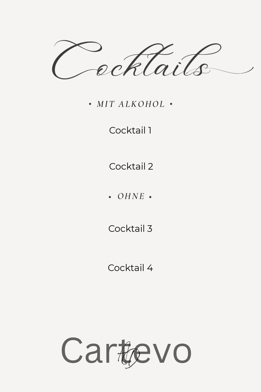 Cocktailkarte V4