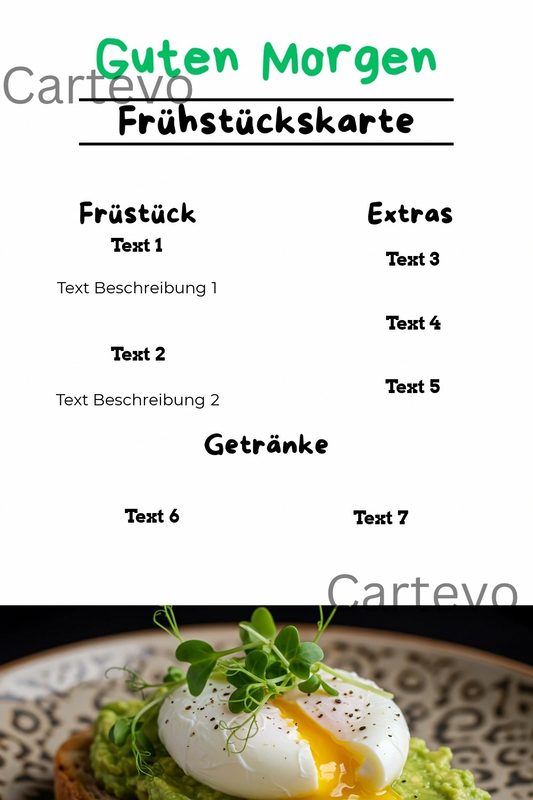 Frühstückskarte GM