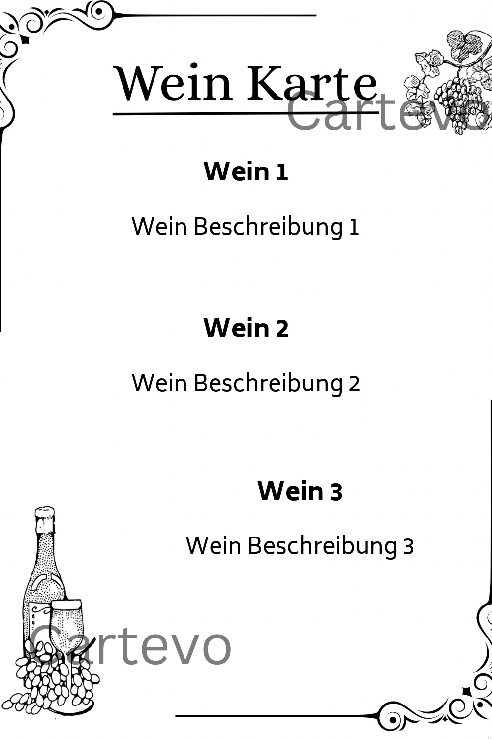 Weinkarte V4