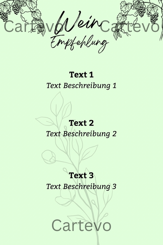 Weinkarte Spring (Small)